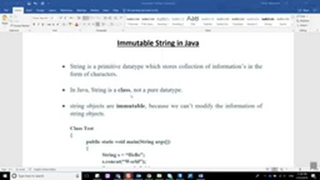 Java Tutorial 21: Immutable Strings in Java смотреть онлайн