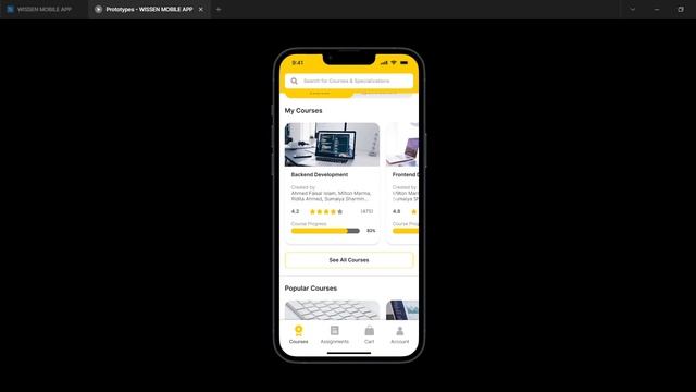 Mobile App Prototype - E-Edu - User Flow 1 - Login смотреть онлайн