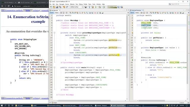 3.5 Enumeration custom ordinal values (sort of) and static import statement смотреть онлайн