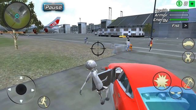 Amazing Crime Strange Stickman Rope Vice Vegas #15 Huge Update - Airport смотреть онлайн