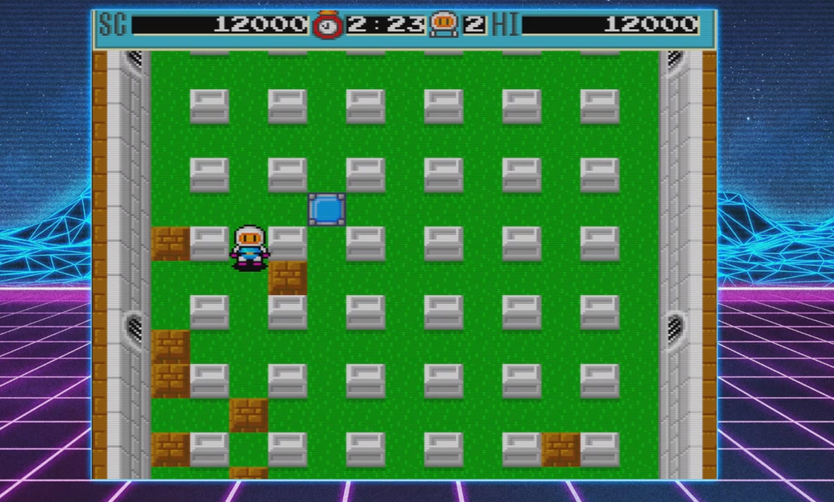 Bomberman PC Engine 1990 Геймплей. смотреть онлайн