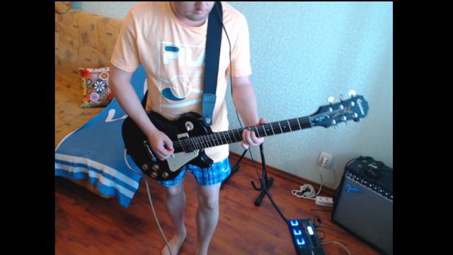 КИНО-Спокойная ночь (guitarloop,соло,  на гитаре @Nazhrec)