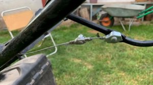 БЕНЗИНОВАЯ ГАЗОНОКОСИЛКА IRON ANGEL_РЕМОНТ ТРОСИКА ХОДА_01•08•2020_4K.