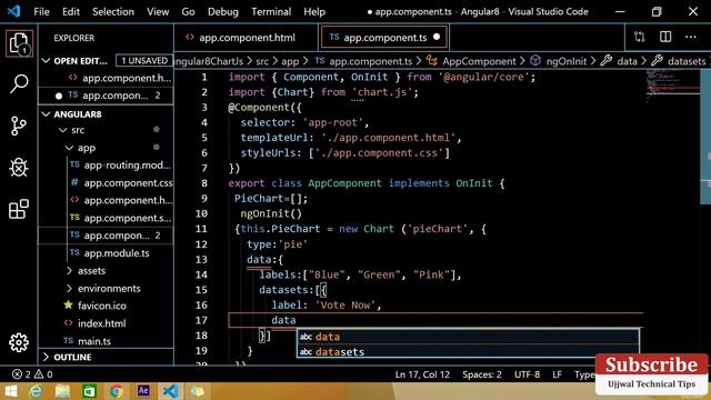 How to use Pie Chart in angular 8 | Chart.js in Angular | Dashboard in Angular | Chart.js Angular смотреть онлайн