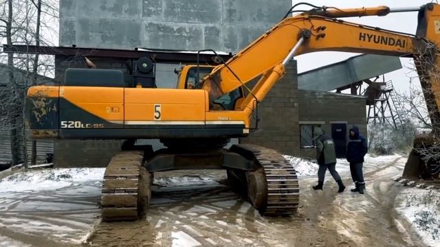 Гусеничный экскаватор Hyundai R520LC 9S система Yixin Pro смотреть онлайн