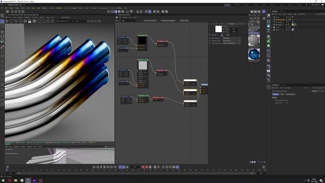 Heat Treated Metal Material In Cinema 4D And Octane Renderer смотреть онлайн