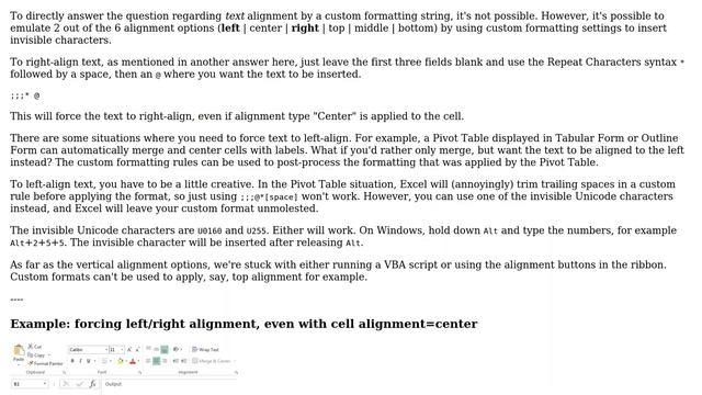 Unix & Linux: Excel text alignment with custom formatting (4 Solutions!!) смотреть онлайн