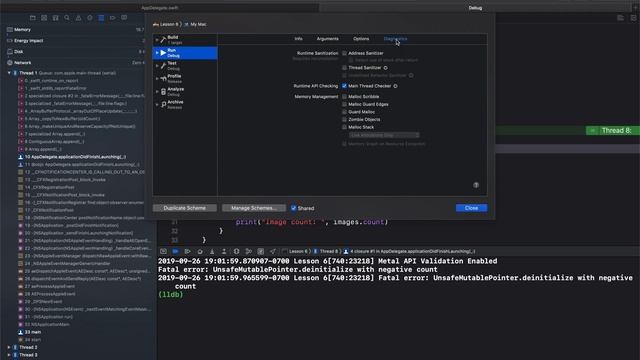 Apple Debugging L6 - Thread Sanitizer смотреть онлайн