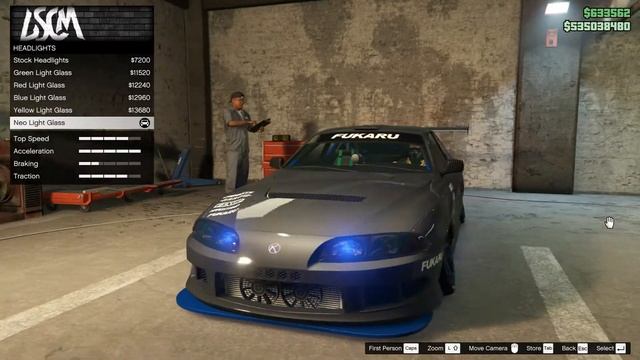GTA V Online - Karin Previon Customization (Lexus SC 300) смотреть онлайн