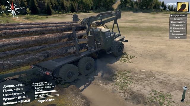 SpinTires 2017 УРАЛ -- 4320 САМОСВАЛ смотреть онлайн