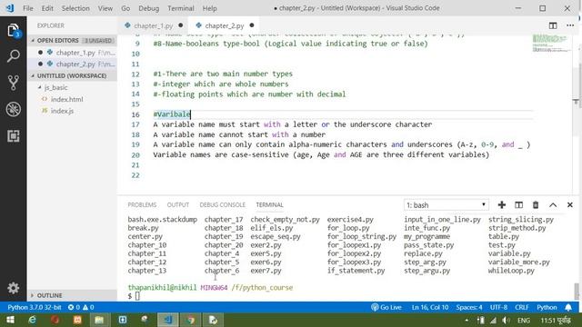 Variable in python and String [learn in nepali] смотреть онлайн