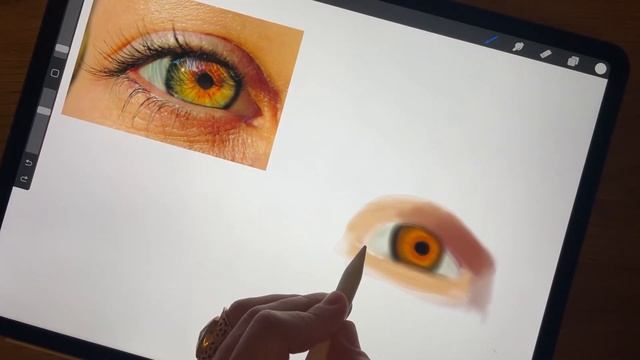 Глаз в Procreate. Учусь рисовать глаз на графическом планшете смотреть онлайн