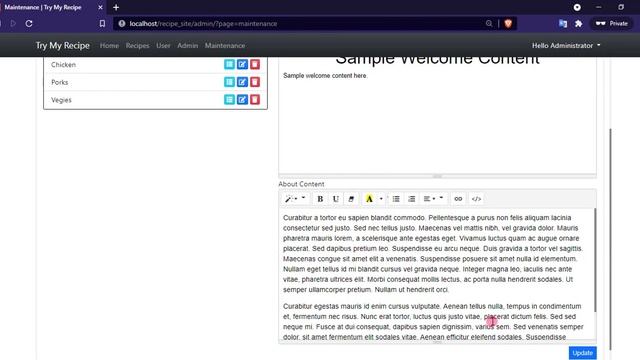 Try My Recipe Recipe Sharing Website CMS in PHP DEMO смотреть онлайн