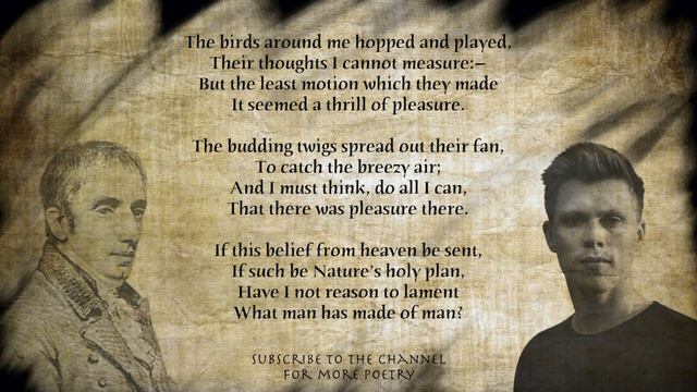 Lines Written In Early Spring By William Wordsworth Read By Poet Arthur L Wood