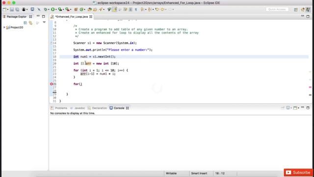 Enhanced FORLoop for ARRAY Iteration |create a program to add table of any given number to an array смотреть онлайн