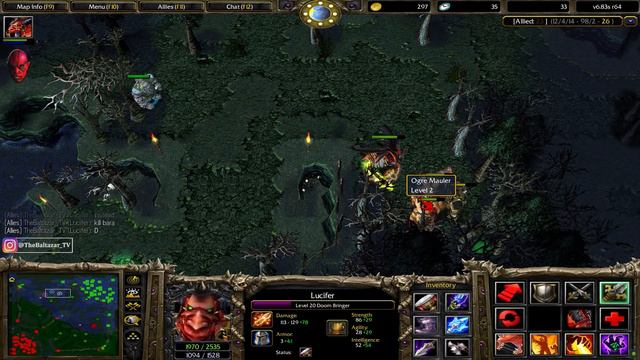 DOTA DOOM VS BARATHRUM 70 MINUTES GAME (25 LEVEL FIGHT!!!!) смотреть онлайн