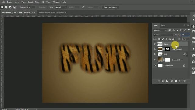 How to Create Fur Text Effect | Photoshop Tutorial смотреть онлайн