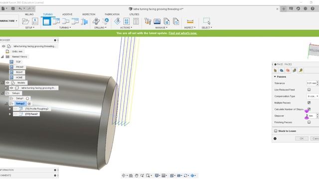 Turning, Facing, Grooving & Threading Operations on Autodesk Fusion 360 - Manufacturing смотреть онлайн