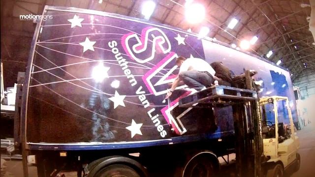 SVL 10.5 long Trailer Wrap. Wrapping process by Motion Signs Team смотреть онлайн