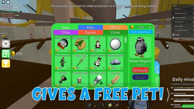 ?[ALL 2021 CODES] ALL NEW WORKING EPIC MINIGAMES *GEAR AND PETS* CODES FOR 2020-2021! ROBLOX CODES! смотреть онлайн