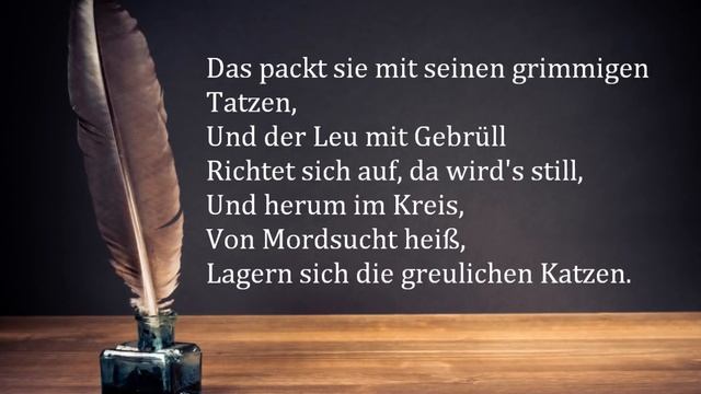 Friedrich Schiller: Der Handschuh - Mit Text!!! смотреть онлайн
