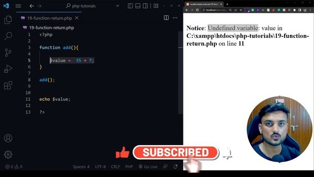 Function Return - Beginner PHP Tutorial - Part 19 - Hindi смотреть онлайн