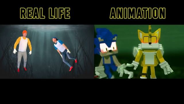 FNF Minecraft Animation VS Real Life | Sonic saves Tails - Good Ending смотреть онлайн