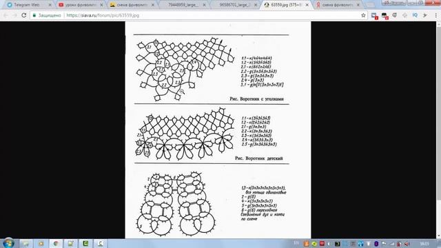 урок 9 Фриволите для начинающих. Читаем схемы