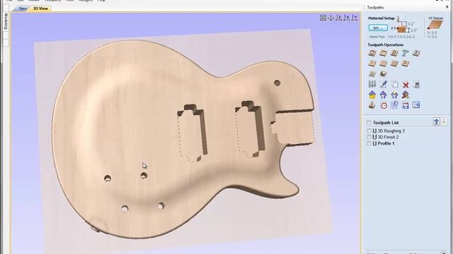 Vectric - Efficient Machining of 3D Parts - Guitar Base смотреть онлайн