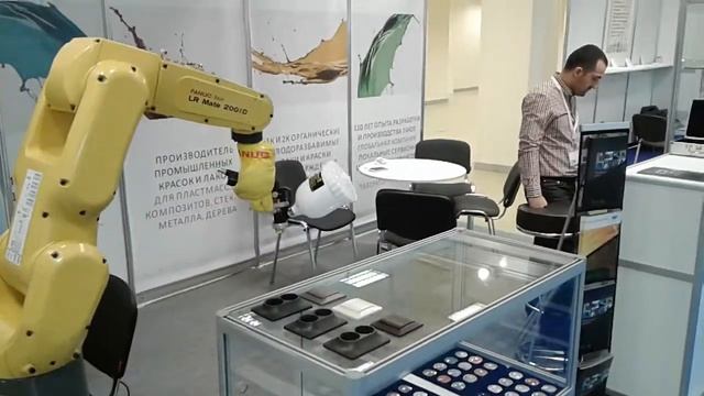 СИГМА Робот на выставке ИНТЕРЛАКОКРАСКА 2018 / Робот FANUC смотреть онлайн