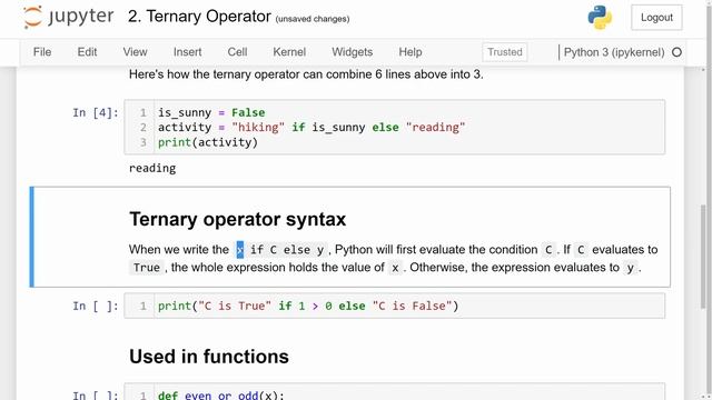 Ternary Operator in Python - Intermediate Python #2 смотреть онлайн