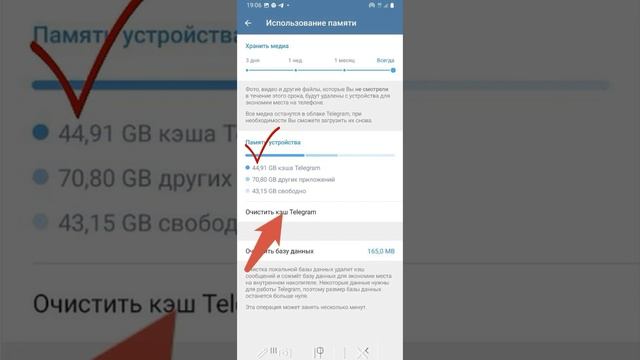 Очистка кэша в Телеграмм смотреть онлайн