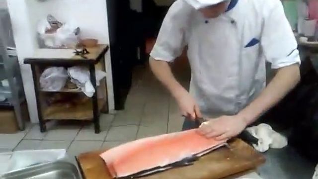 Как бистро разделовать сёмгу,ласос, фарел. смотреть онлайн