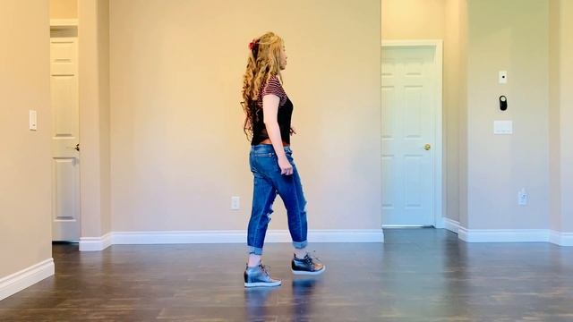 Groovy Love-line dance tutorial, improver level смотреть онлайн