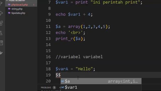 PHP Dasar 3 Tipe data dan variable lanjutan (Basic PHP in Bahasa/Indonesia) смотреть онлайн
