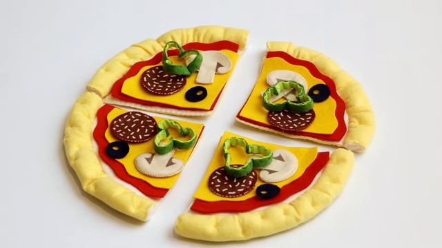 FoodBoxToys Игровой набор продуктов из фетра "Пицца" смотреть онлайн