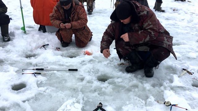 Мужик ловит ОГРОМНОГО карпа зимой и матюкается!! смотреть онлайн