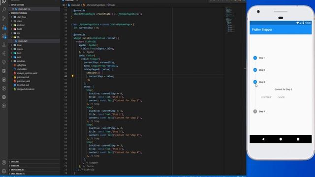 How to add Stepper Widget in a app | | Flutter Tutorial [2023] process flow and code review смотреть онлайн