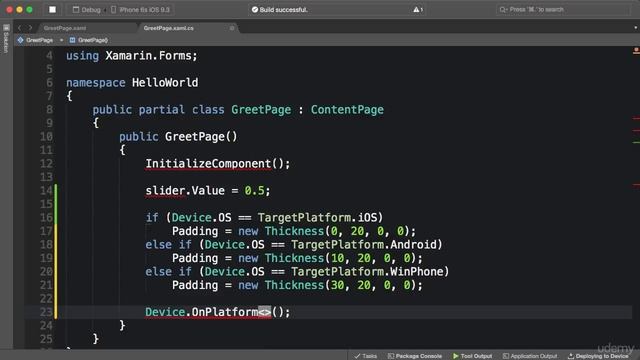 016 Dealing with Device Differences - Xamarin Forms Course смотреть онлайн