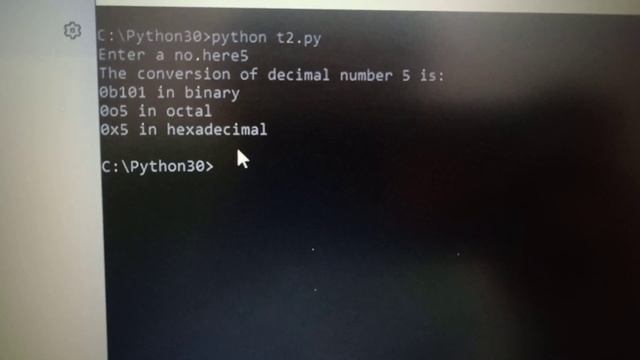 Python script to convert decimal to binary,hexa & octal equivalent. @programmingwithshivi925 смотреть онлайн