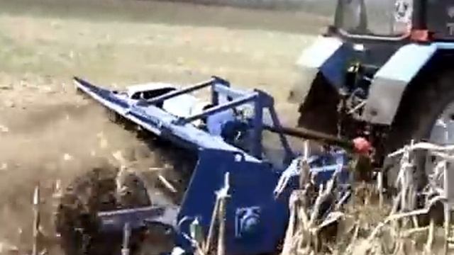 Измельчитель растений роторный - фреза (кукуруза) МР 2.7 + мтз, хтз 80 смотреть онлайн