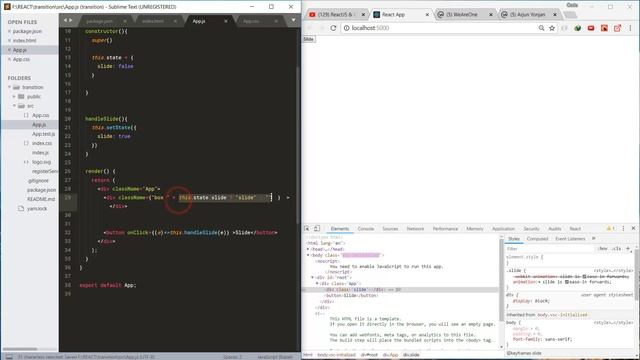 ReactJS - CSS Class Animation - Slide and Flip | NEPAL смотреть онлайн