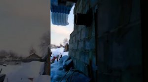 Дымоход из 159 трубы с монтажной площадкой.