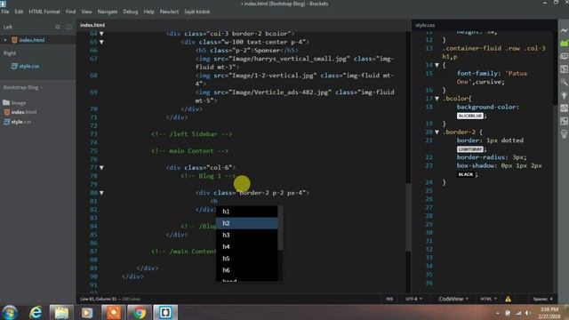 Bootstrap Website Template From Scratch Part-2 смотреть онлайн