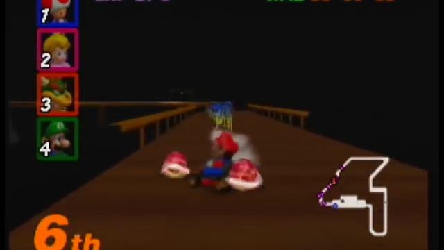 Mario Kart 64 - Banshee Boardwalk [N64] смотреть онлайн