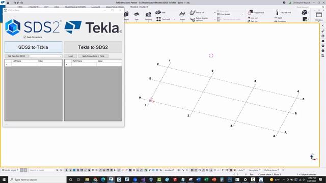 Keyack Tech - SDS2 Connection Design Imported into Tekla Structures. смотреть онлайн