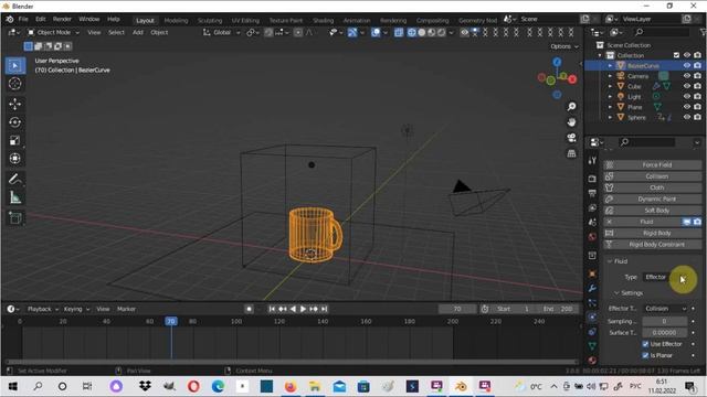 Создание рекламы с жидкостью.Blender 3.0.0 смотреть онлайн