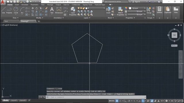AutoCAD Dersleri-19 Polygon Komutu смотреть онлайн