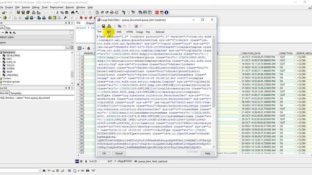 сохранение XML из BLOB в PL/SQL Developer смотреть онлайн