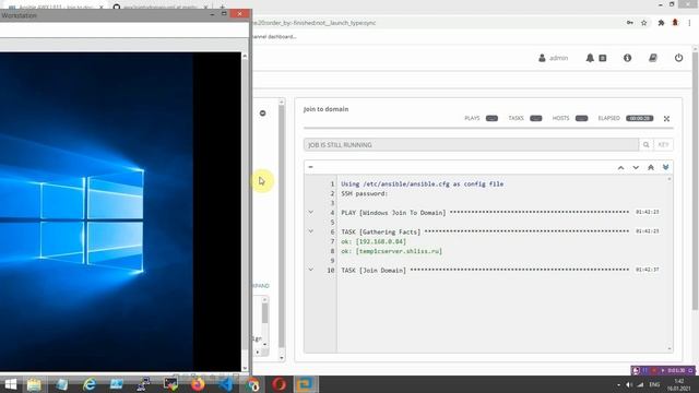 How to join to domain windows hosts with AWX ansible tower. смотреть онлайн